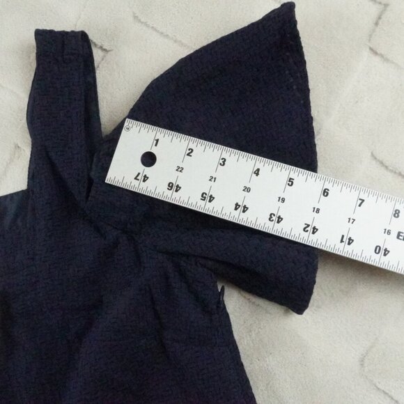 J.Crew Cold shoulder dress Womens Small Navy Bkue - Picture 10 of 12